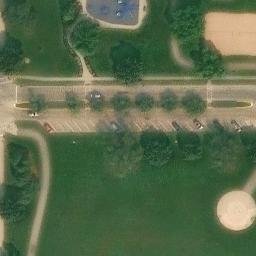Oshkosh Beach Volleyball Court #4 — aerial view