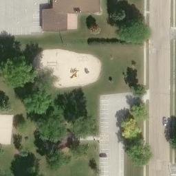 Chilton Beach Volleyball Court #1 — aerial view