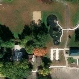 Rochester Beach Volleyball Court #9 — aerial view