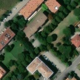 Volleyball Court near Verucchio — aerial view