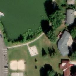 Tomah Beach Volleyball Court #2 — aerial view