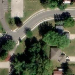 Tomah Beach Volleyball Court #1 — aerial view