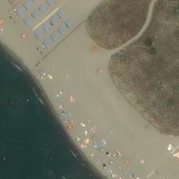 Volleyball Court near Forte dei Marmi — aerial view