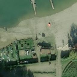 Sand Volleyball Court — aerial view
