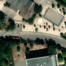 Sand Volleyball Court — aerial view