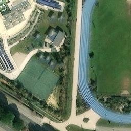 Sand Volleyball Court — aerial view