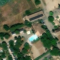 Sand Volleyball Court — aerial view