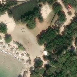 Sand Volleyball Court — aerial view