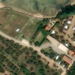 Sand Volleyball Court — aerial view