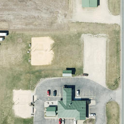 Rockland Beach Volleyball Court — aerial view