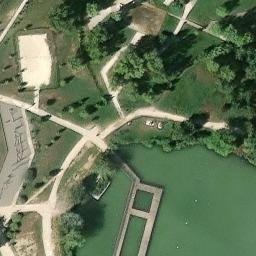 Sand Volleyball Court — aerial view