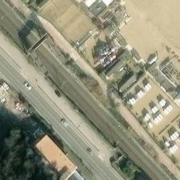 Sand Volleyball Court — aerial view