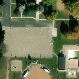 Hayfield Beach Volleyball Court #1 — aerial view