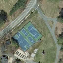 Orange County Beach Volleyball Court #2 — aerial view