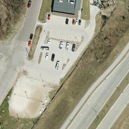 Medary Beach Volleyball Court — aerial view