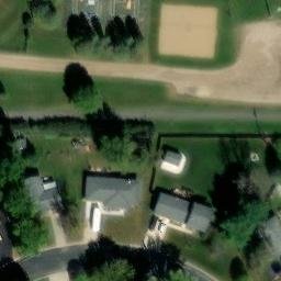 Stewartville Beach Volleyball Court #4 — aerial view