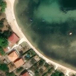 Sand Volleyball Court — aerial view