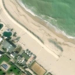 Sand Volleyball Court — aerial view