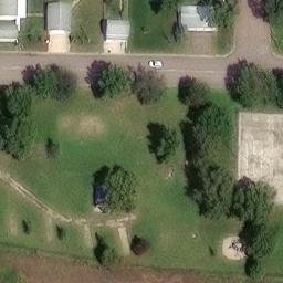 Jasper Beach Volleyball Court — aerial view