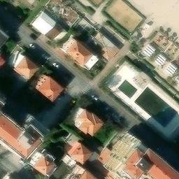 Sand Volleyball Court — aerial view
