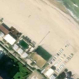 Sand Volleyball Court — aerial view