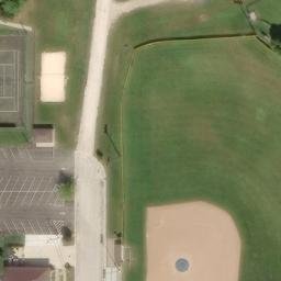 City of Green Lake Beach Volleyball Court — aerial view