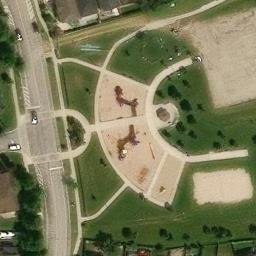 Vaughan Beach Volleyball Court — aerial view