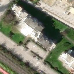 Sand Volleyball Court — aerial view