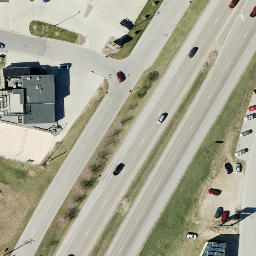 La Crescent Beach Volleyball Court — aerial view
