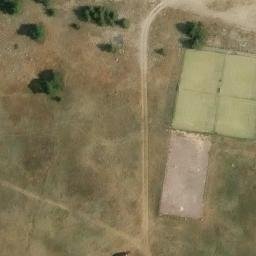 Volleyball Court near Gréolières — aerial view