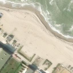 Sand Volleyball Court — aerial view