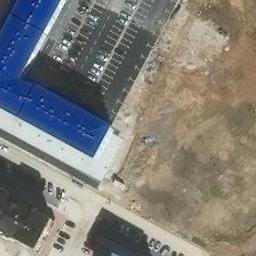 Sand Volleyball Court — aerial view