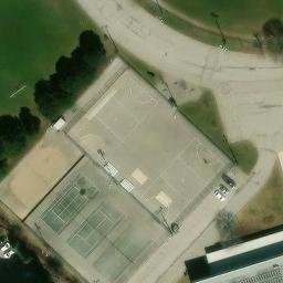 Scarborough Beach Volleyball Court #3 — aerial view