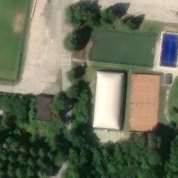 Sand Volleyball Court — aerial view