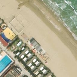 Sand Volleyball Court — aerial view