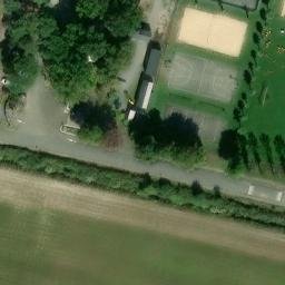 Sand Volleyball Court — aerial view