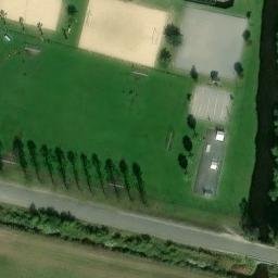 Sand Volleyball Court — aerial view