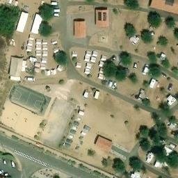 Sand Volleyball Court — aerial view