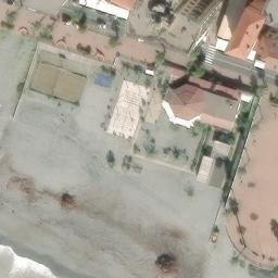Sand Volleyball Court — aerial view