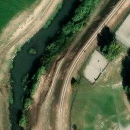 Sand Volleyball Court — aerial view