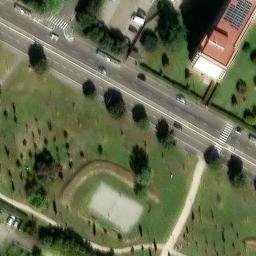 Sand Volleyball Court — aerial view