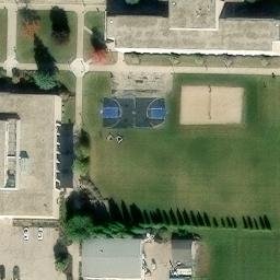 Fond du Lac Beach Volleyball Court #1 — aerial view