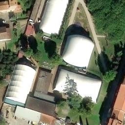 Sand Volleyball Court — aerial view