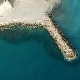 Sand Volleyball Court — aerial view