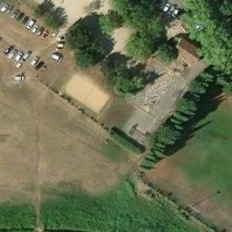 Sand Volleyball Court — aerial view