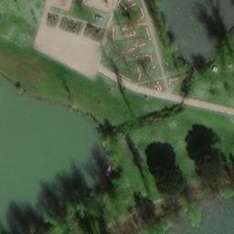 Grass Volleyball Court — aerial view