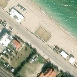 Sand Volleyball Court — aerial view