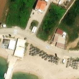 Sand Volleyball Court — aerial view