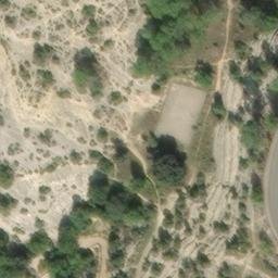 Volleyball Court near Esparron-de-Verdon — aerial view