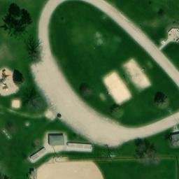 Brandon Beach Volleyball Court #1 — aerial view
